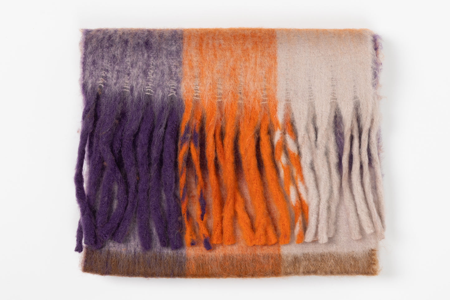 Schal HELSINKI, lila/orange bunt