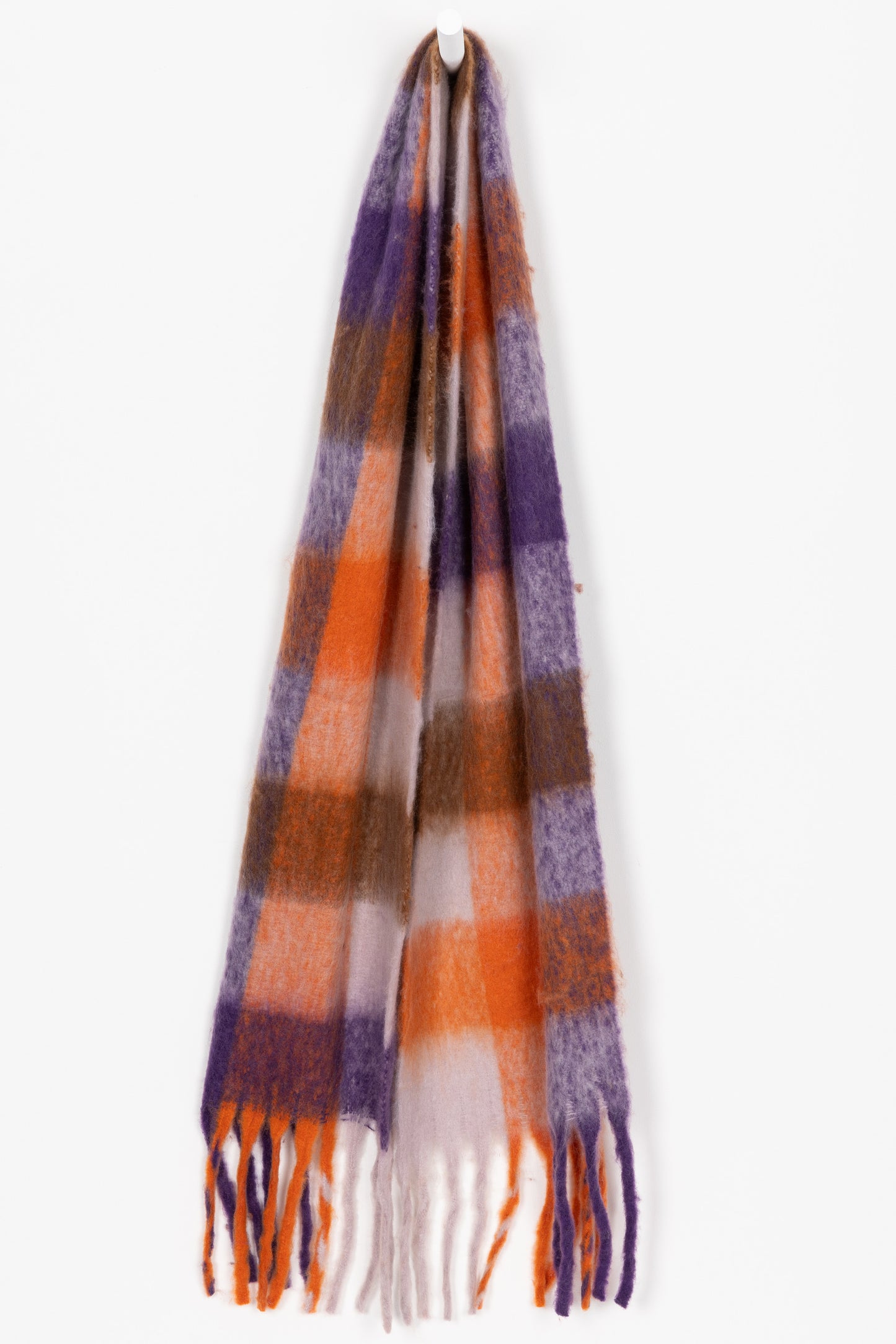 Schal HELSINKI, lila/orange bunt