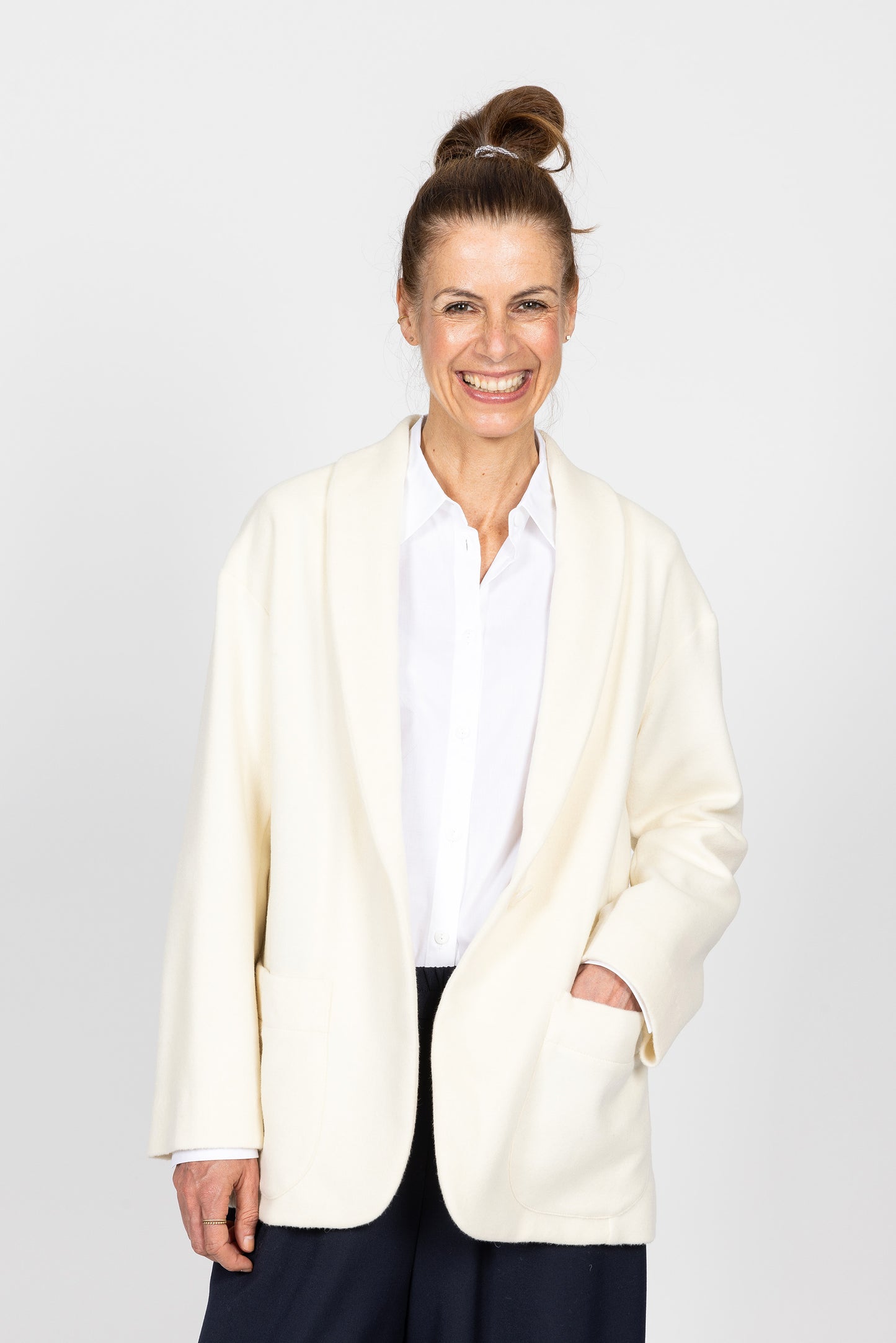 Blazer LOTTE, cremefarben